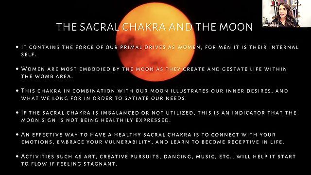 Moon and Sacral Chakra